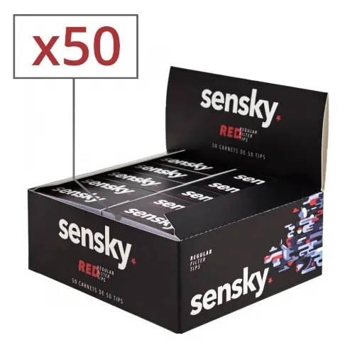 Sen Sky - Cardboard Filters for Rolling Cigarettes - 50 Pack product image