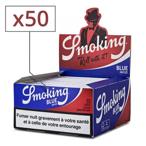 Smoking - Slim Blue Rolling Papers - Box of 50 product image