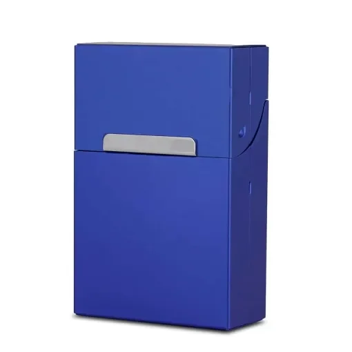 smoking - Blue Aluminum Cigarette Case - King Size product image