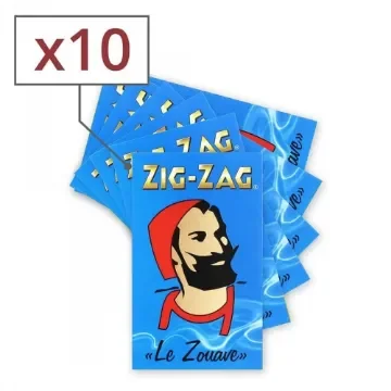 Zig Zag - Blue Zig Zag Rolling Paper X10 product image