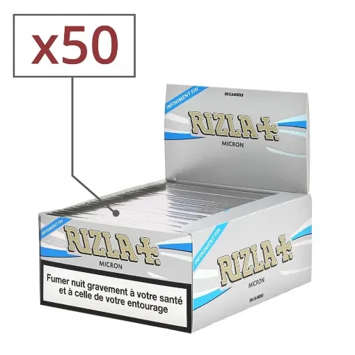 Rizla+ - Micron Slim Rolling Papers 50 Pack - product image