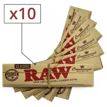 RAW - Slim Rolling Paper with Tips - Lot of 10 product image