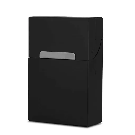 smoking - Black Aluminum Cigarette Case - King Size Compatible product image