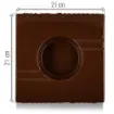 Havana Club - Square Brown Double Ashtray product image