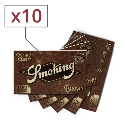 Smoking - Brown Regular Rolling Paper Set of 10 product image
