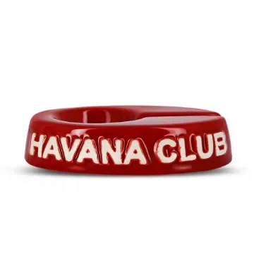 Havana Club - Chico Ferrari Red Ashtray - Ceramic Oval Design product image
