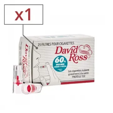 David Ross - Regular Cigarette Filter Box of 25 product image
