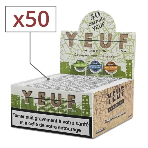 Yeuf - Slim Pure Rolling Paper - Lot of 50 Notebooks product image