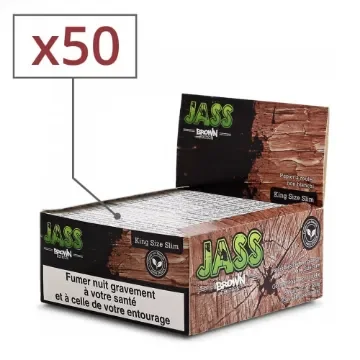 Jass - Slim Brown Rolling Papers - 50 Pack product image