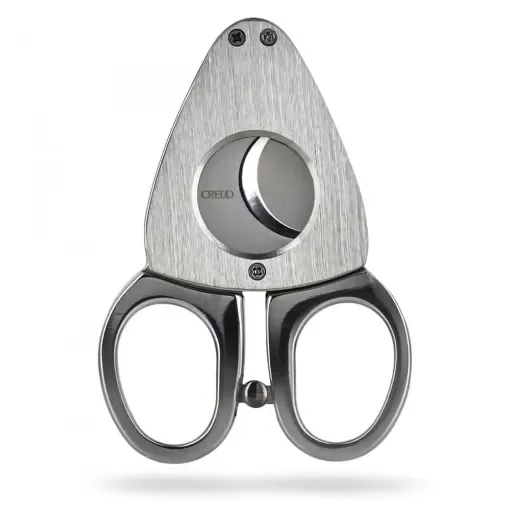 Crédo - Synchro Cigar Cutter Brushed Steel - 22mm Cutting Diameter product image