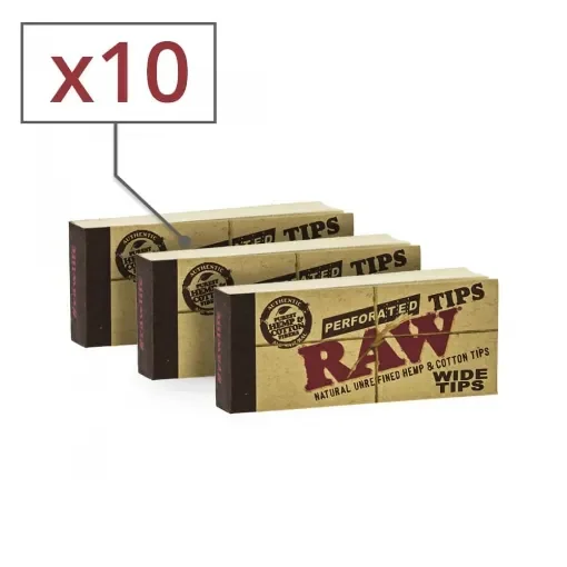 RAW - Cardboard Filters Raw Wide X10 product image