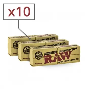 RAW - Gummed Perforated Cardboard Filters X 10 product image