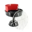 Smoking - BBQ Ashtray Red Black Round Metal - product image