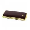 smoking - Burgundy Vintage Leather Slim Cigarette Case product image