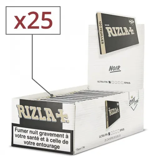 Rizla+ - Black Double Rolling Paper X 25 - product image