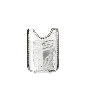 Recife - Leather Lighter Case for Minijet Silver Metal Effect product image