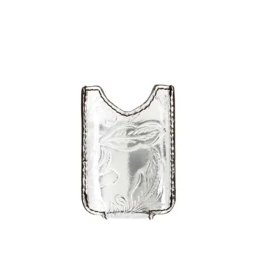 Recife - Leather Lighter Case for Minijet Silver Metal Effect product image