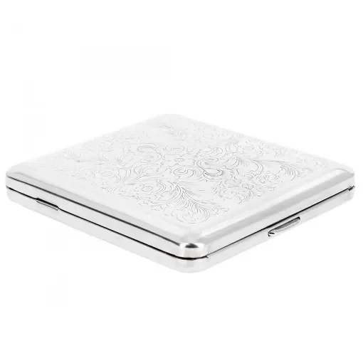 smoking - Floral Metal Cigarette Case - Standard Size product image