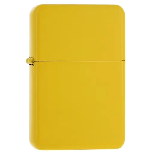 Atomic - Yellow Petrol Lighter - Refillable with Engraving Option product image