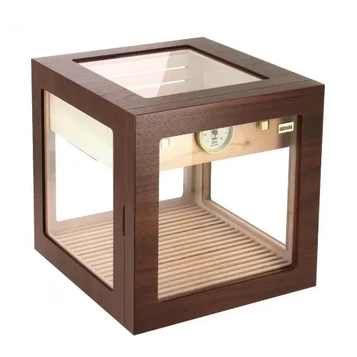 Adorini - Cube Deluxe Cigar Humidor Brown - 100 Capacity product image