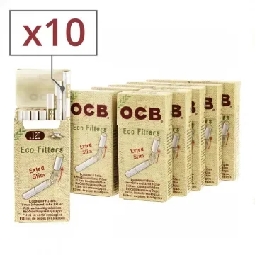OCB - Extra Slim Organic Hemp Filters - X10 product image