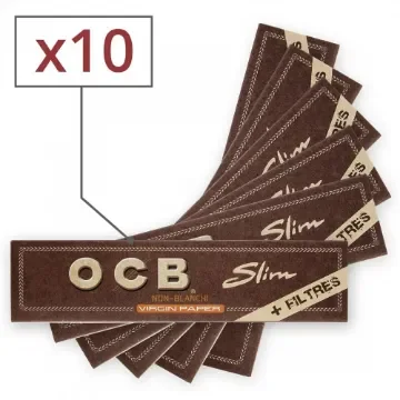 OCB - Slim Virgin Rolling Papers with Tips - X10 product image