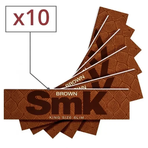 Smoking - Rolling Paper Slim Brown 10 Pack product image