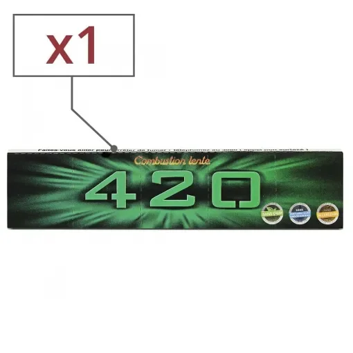 420 - Rolling Paper Slim 32 Sheets - Unbleached product image