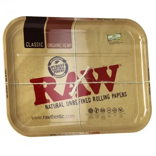 RAW - XXL Rolling Tray - Curved Metal Design product image
