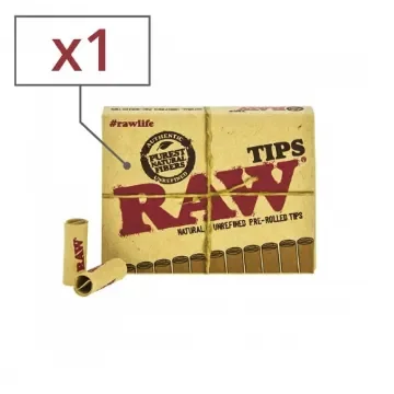 RAW - Pre-Rolled Cardboard Filters - 21 Count product image