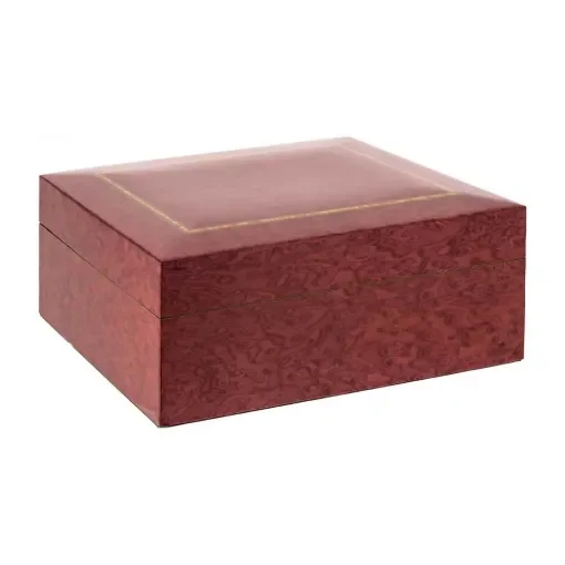 smoking - Red Tinted Rosewood Burl Cigar Humidor product image