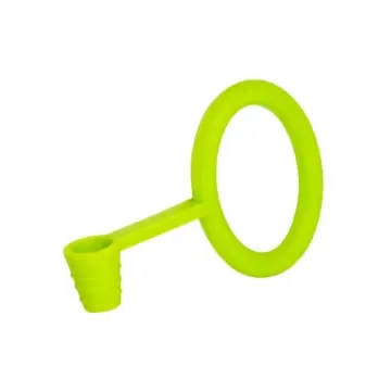 smoking - Green Silicone Hookah Hose with Clamp & Gasket Holder product image