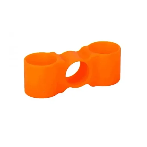 smoking - Orange Double Silicone Hookah Hose Holder product image