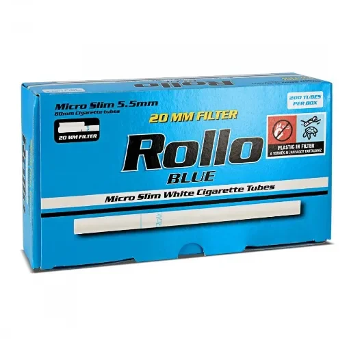 Rollo - Box of 200 Blue Micro Slim Tubes product image
