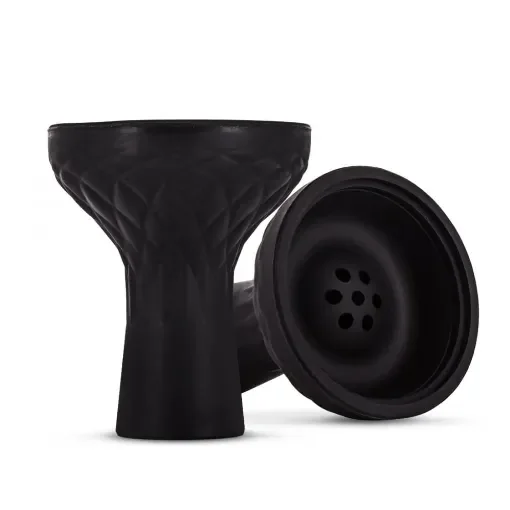 smoking - Black Silicone Diamond Vortex Hookah Bowl product image