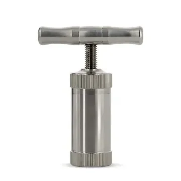 smoking - Aluminum Pollen Press with Crank - product image