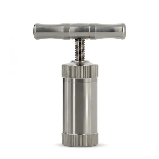 smoking - Aluminum Pollen Press with Crank - product image