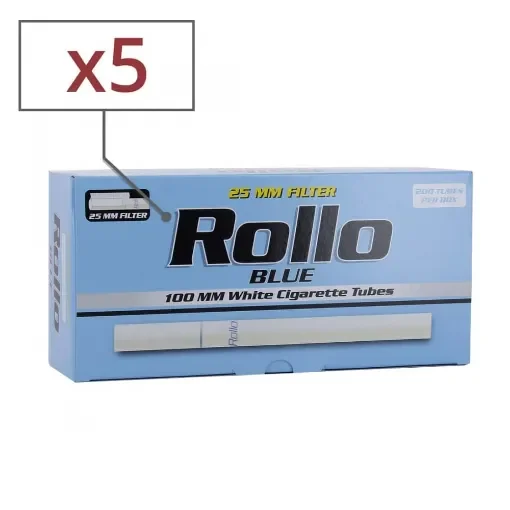 Rollo - Box of 200 Blue 100's Tubes - product image