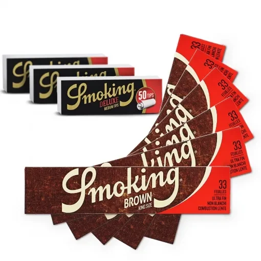 Smoking - Slim Brown Cardboard Filters & Rolling Papers product image