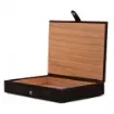 smoking - Brown Leather Cigar Box with Humidifier product image