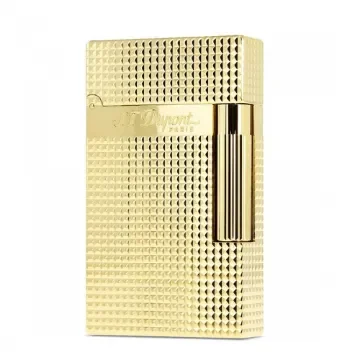 S.T. Dupont - Ligne 2 Diamond Tip Lighter Gold Finish product image