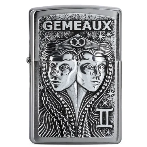 Zippo - Zodiac Gemini Lighter - Lifetime Warranty product image