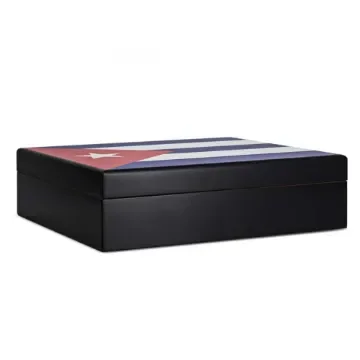 smoking - Cuban Flag Cigar Box Humidor -  product image