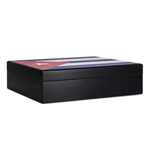 smoking - Cuban Flag Cigar Box Humidor -  product image