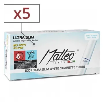 Smoking - Matteo Ultra Slim Tubes Pack of 5 x 200 product image