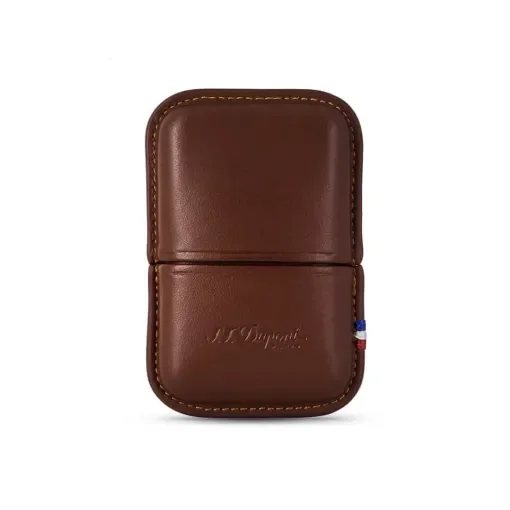 S.T. Dupont - Ligne 2 Lighter Case - Brown Leather product image