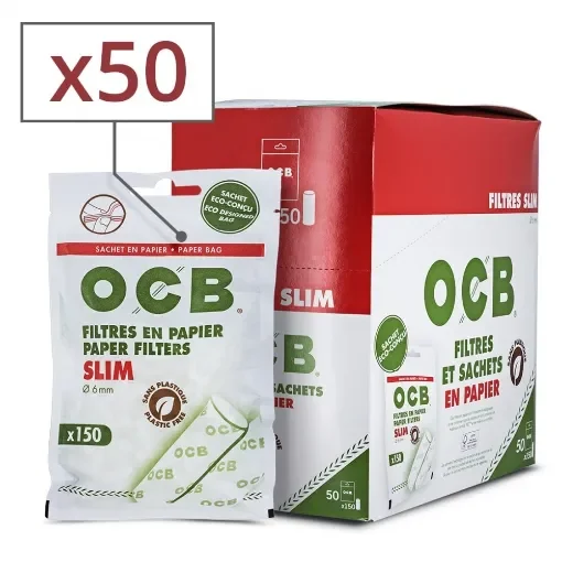 OCB - Slim Paper Filters Pack of 50 Sachets product image