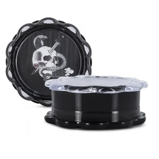 smoking - 3D Grinder Black - Grinder 3 Parts product image
