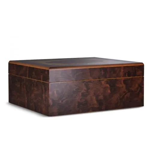 smoking - Cigar Humidor with Tobacco Leaf Decor product image