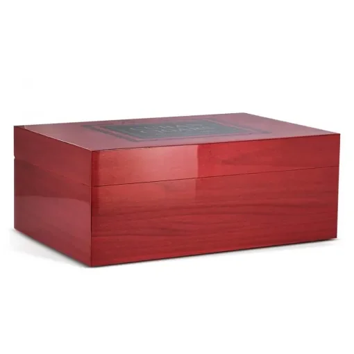smoking - Arcadia Cigar Humidor Red Lacquer - product image